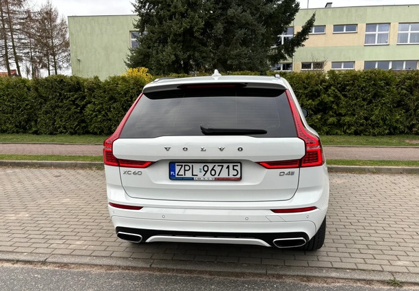 Volvo XC 60 cena 133500 przebieg: 143445, rok produkcji 2020 z Szczecin małe 742